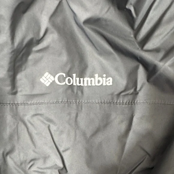 Columbia Black Hooded Rain Shell Jacket - Picture 3 of 4